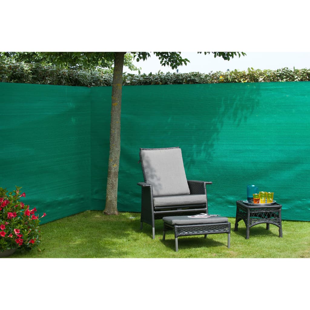 haveafskærmning PE 1,5x10 m grøn