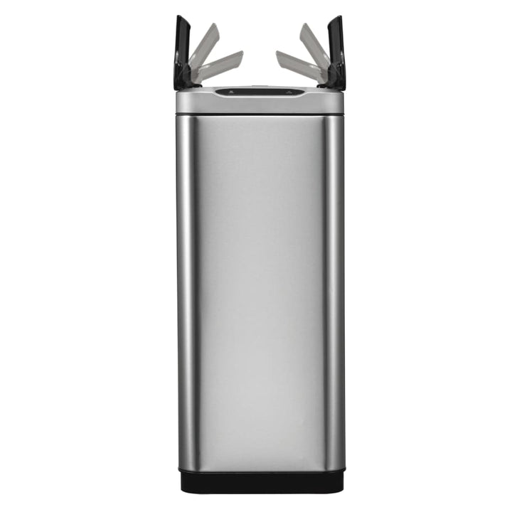 affaldsspand med sensor Phantom 2x20 l mat sølvfarvet