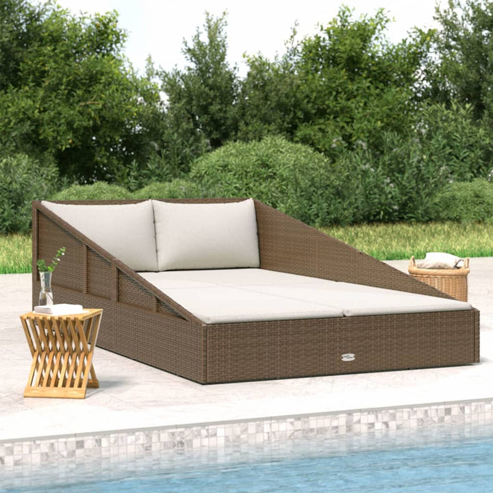 solseng 110x200 cm polyrattan brun
