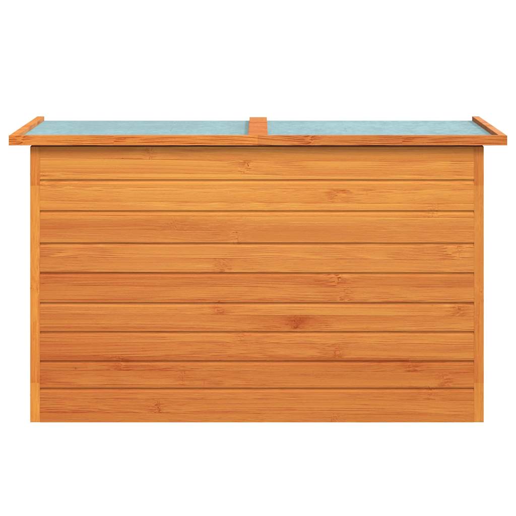 udendørs opbevaringskasse 126x72x72 cm træ