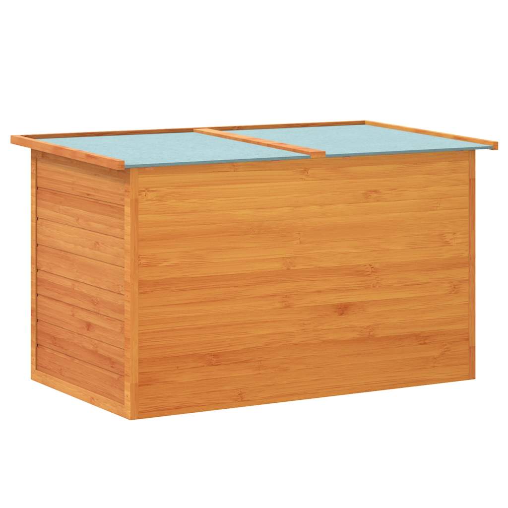 udendørs opbevaringskasse 126x72x72 cm træ