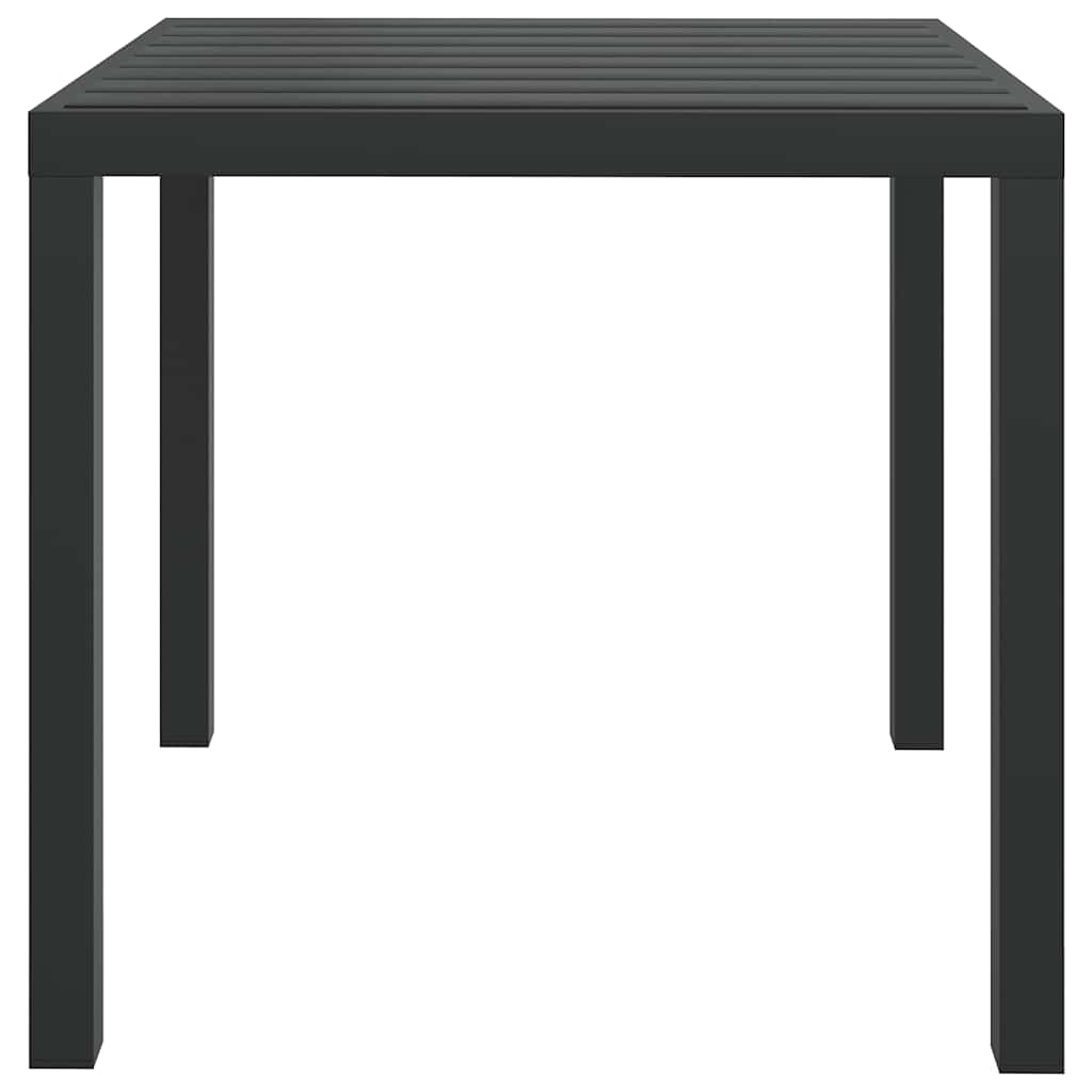 havebord WPC aluminium 80 x 80 x 74 cm sort