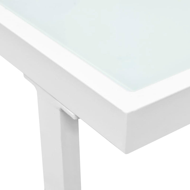 haveloungesæt 4 dele med hynder aluminium sort