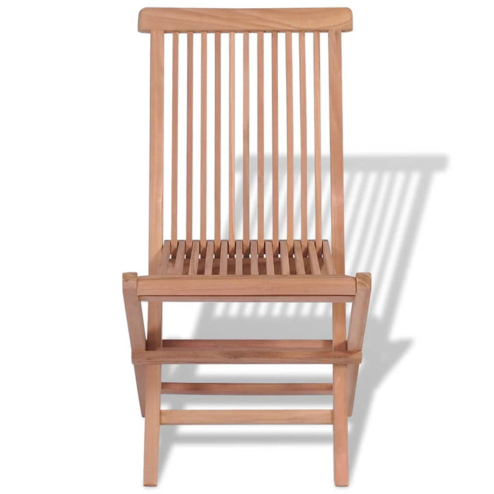 foldbare havestole 4 stk. massivt teaktræ