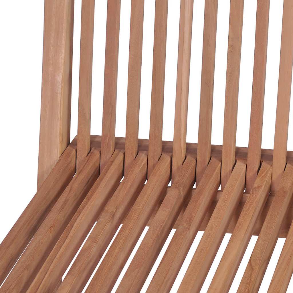 foldbare havestole 4 stk. massivt teaktræ