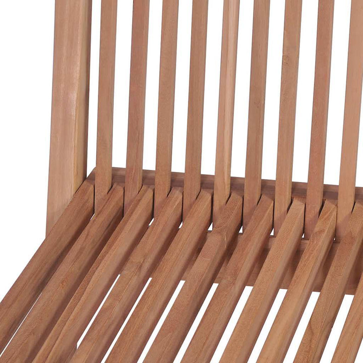 foldbare havestole 4 stk. massivt teaktræ
