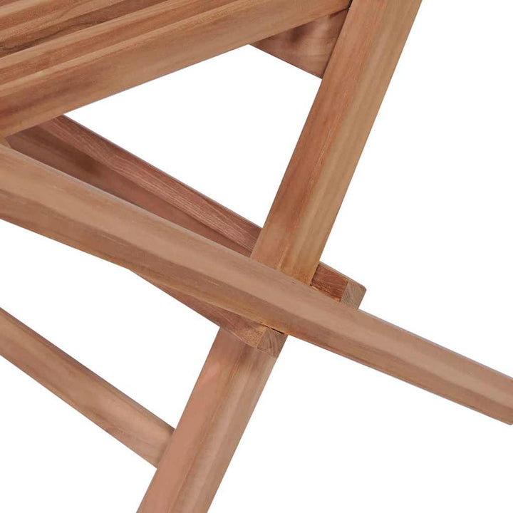 foldbare havestole 4 stk. massivt teaktræ
