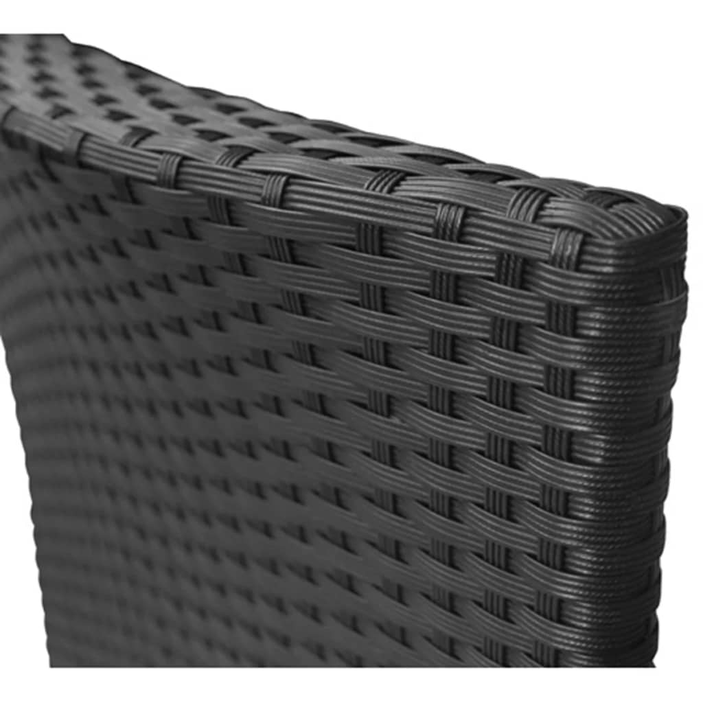 havestole 2 stk. polyrattan sort