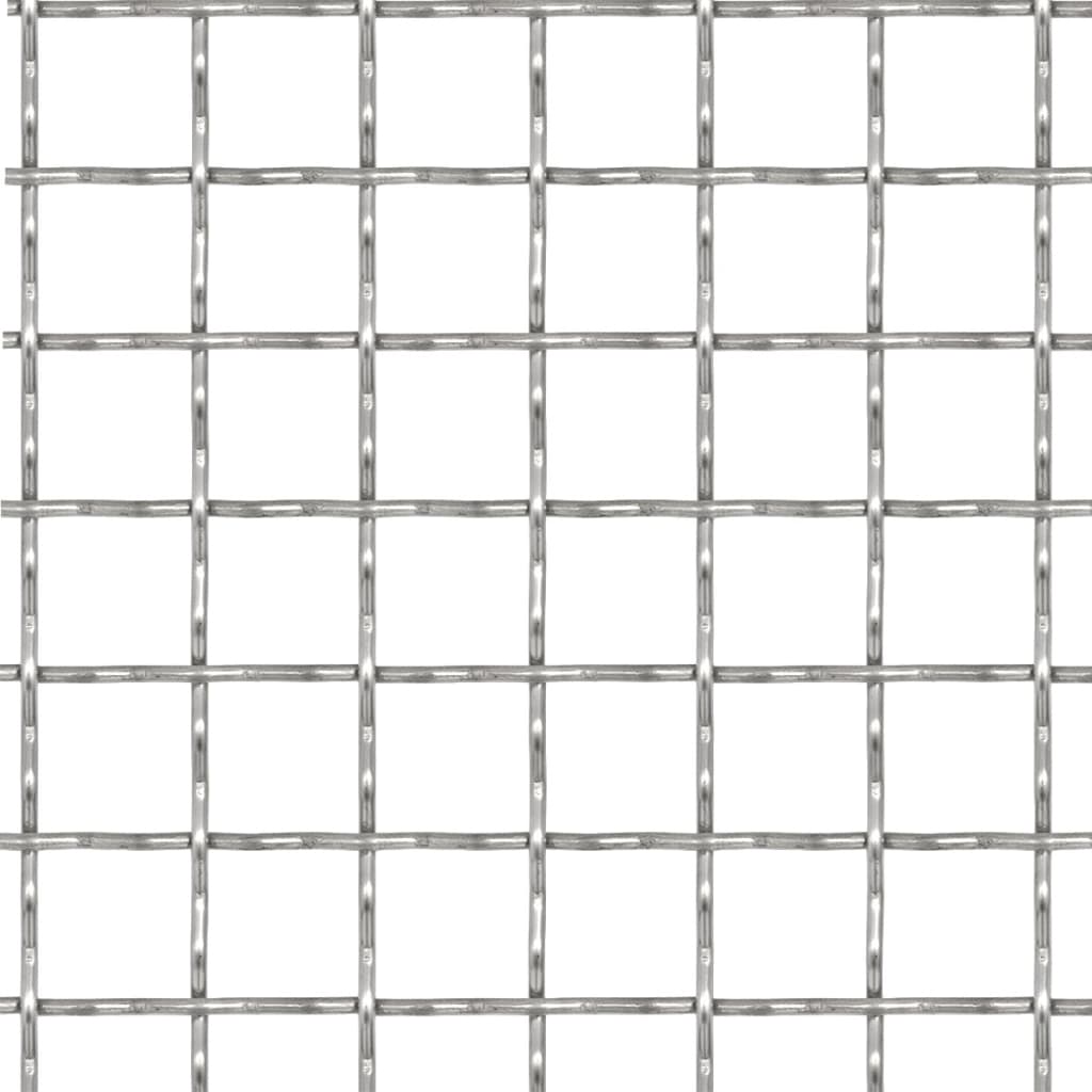 rillet trådnetspanel rustfrit stål 100 x 85 cm 31 x 31 x 3 mm