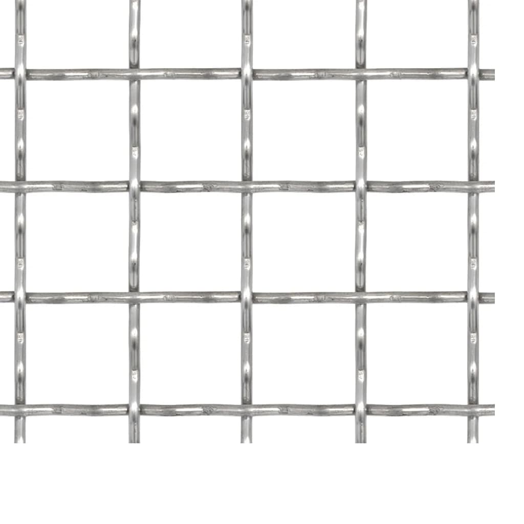 rillet trådnetspanel rustfrit stål 100 x 85 cm 31 x 31 x 3 mm