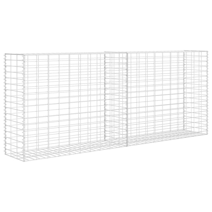 gabionkurv 85x30x200 cm galvaniseret stål