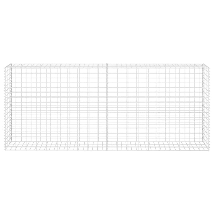 gabionkurv 85x30x200 cm galvaniseret stål