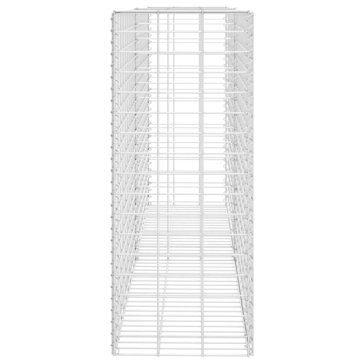 gabionkurv 85x30x200 cm galvaniseret stål