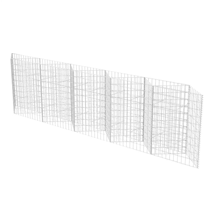gabionkurv galvaniseret stål 300 x 30 x 100 cm
