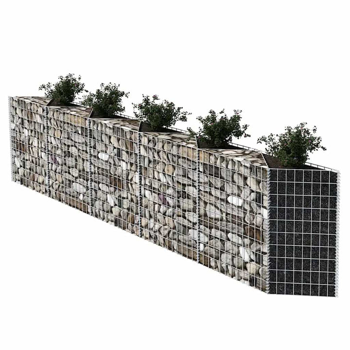 gabionkurv galvaniseret stål 300 x 30 x 100 cm