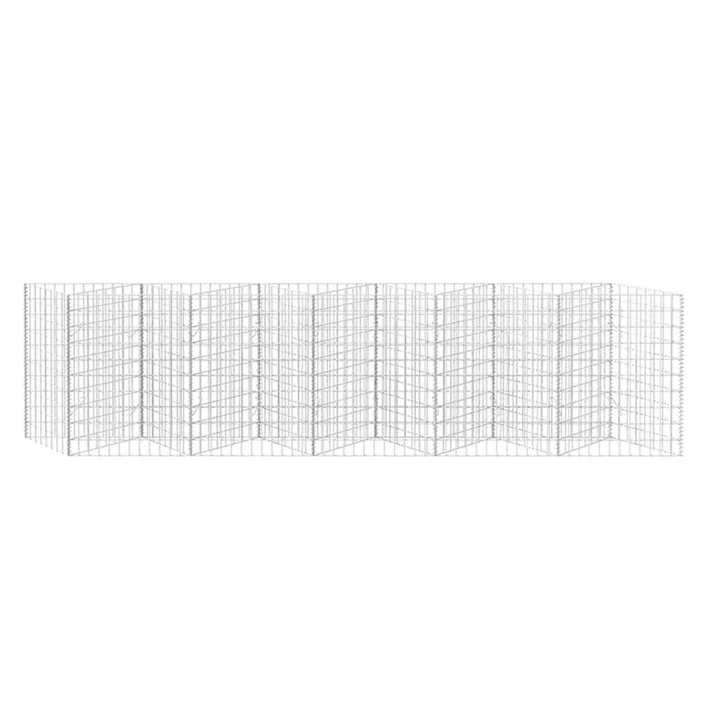 gabionkurv galvaniseret stål 300 x 30 x 100 cm