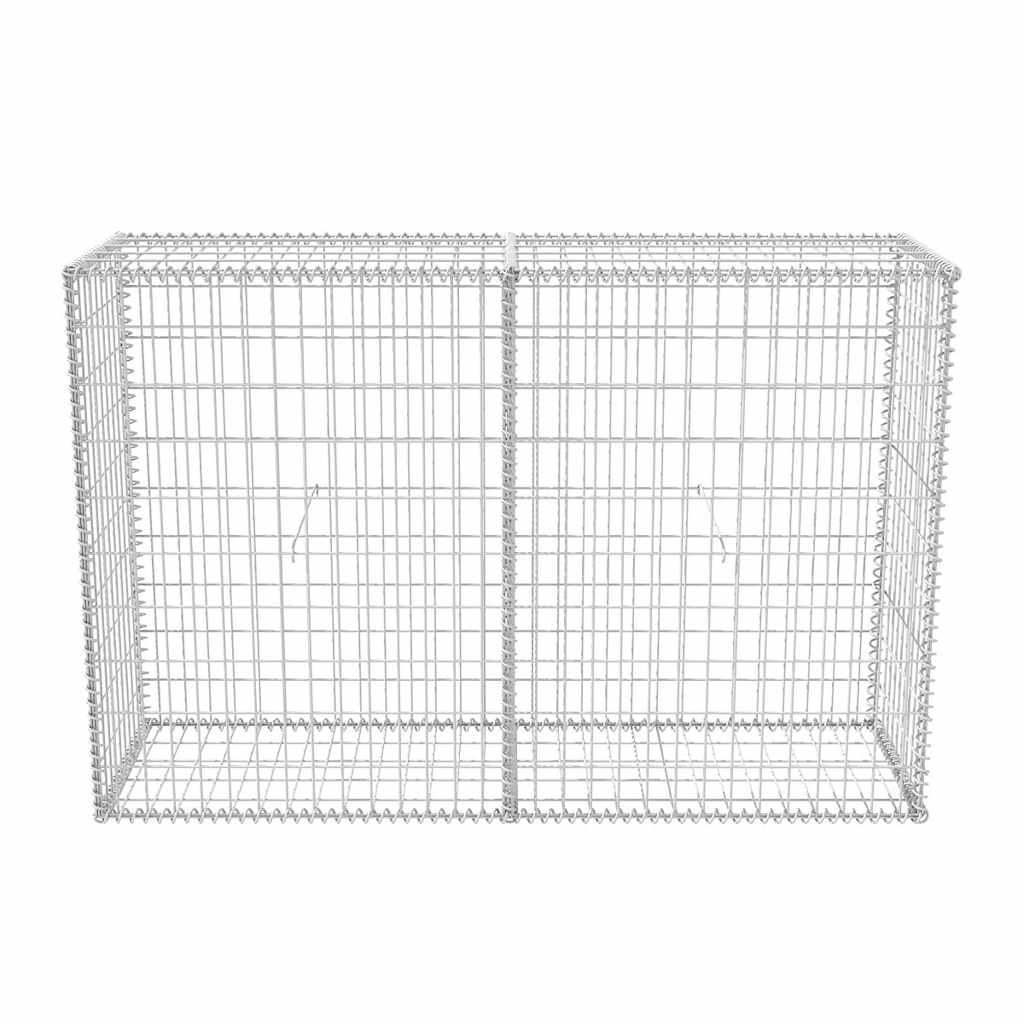 gabionkurv galvaniseret stål 150x50x100 cm