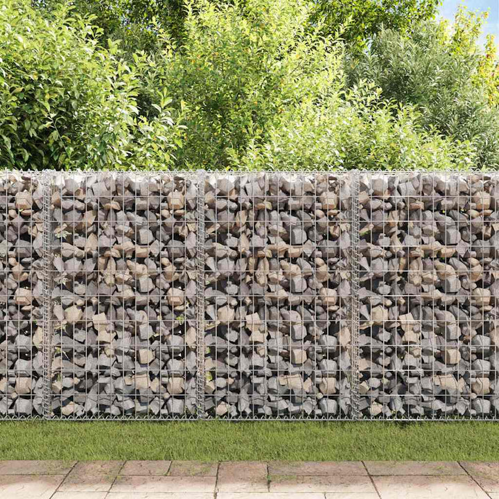 gabionkurv 200 x 50 x 100 cm galvaniseret stål