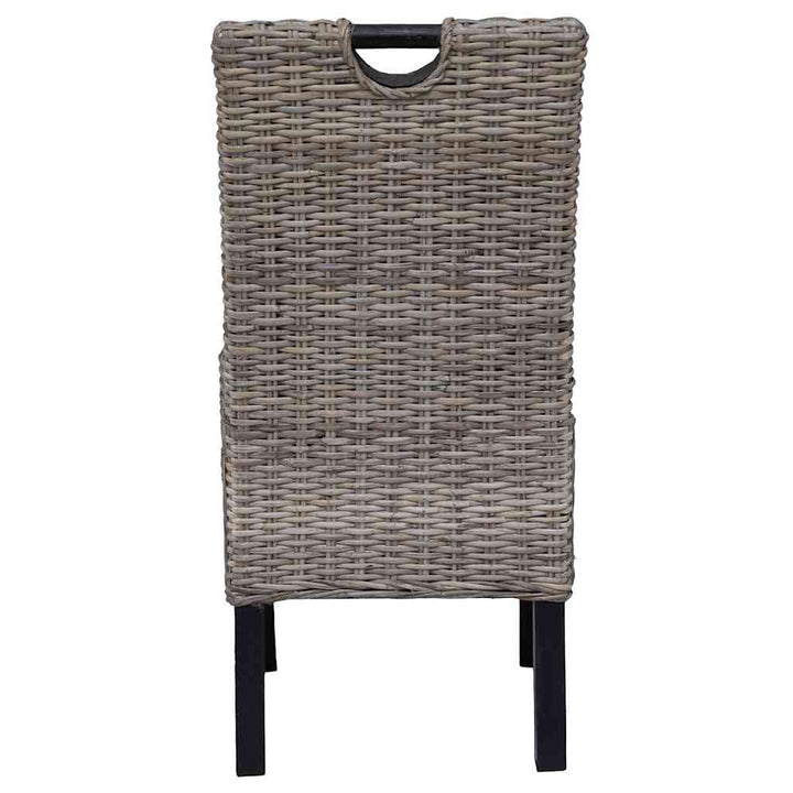 spisebordsstole 2 stk. Kubu-rattan mangotræ
