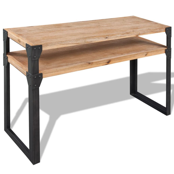 konsolbord massivt akacietræ 120x40x85 cm