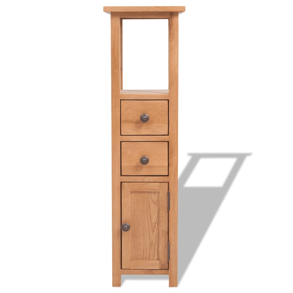 hjørneskab 26 x 26 x 94 cm massivt egetræ