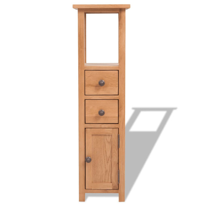 hjørneskab 26 x 26 x 94 cm massivt egetræ
