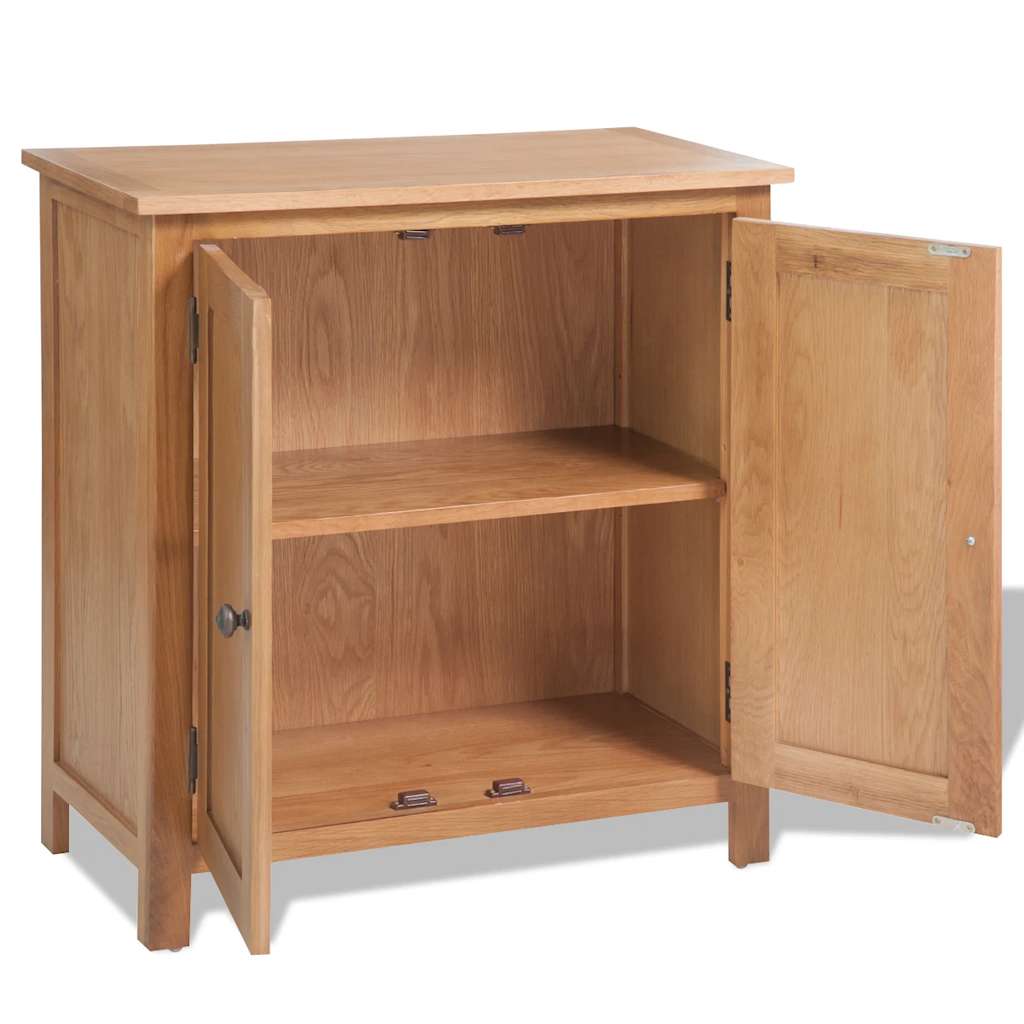 skænk 70 x 35 x 75 cm massivt egetræ