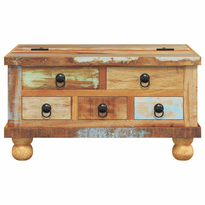 sofabord 70x70x38 cm genbrugstræ