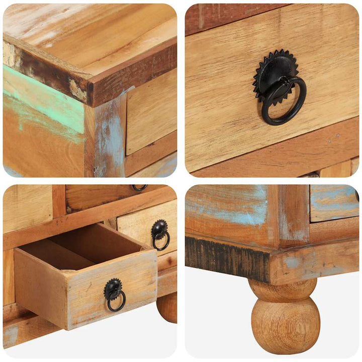 sofabord 70x70x38 cm genbrugstræ