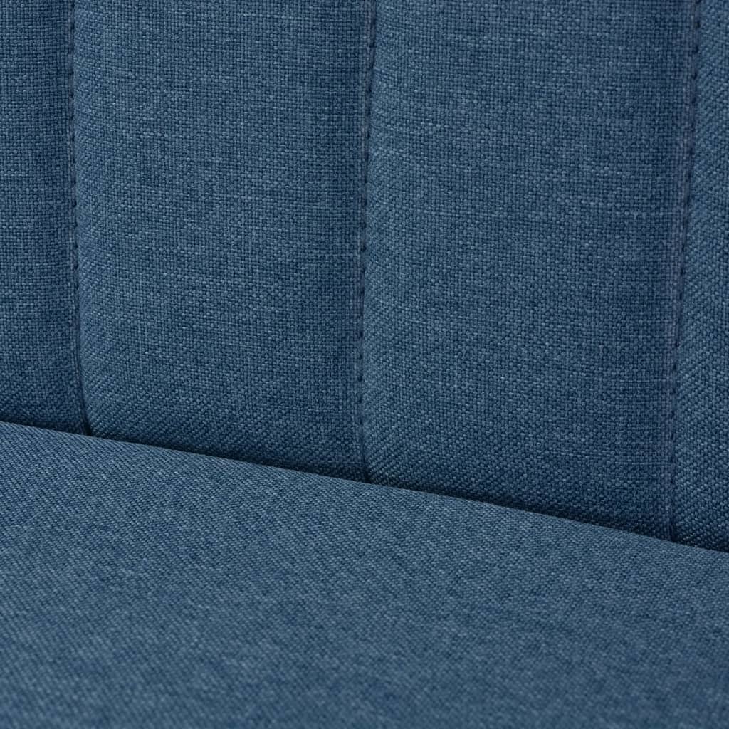 stofsofa 117 x 55,5 x 77 cm blå