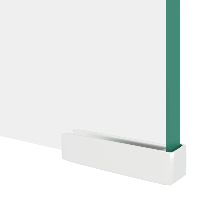 TV-stander/monitorstand klart glas 120x30x13 cm