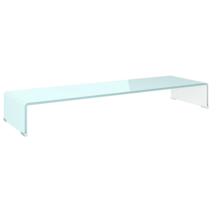 tv-stativ/skærmforhøjer 100x30x13 cm glas grøn