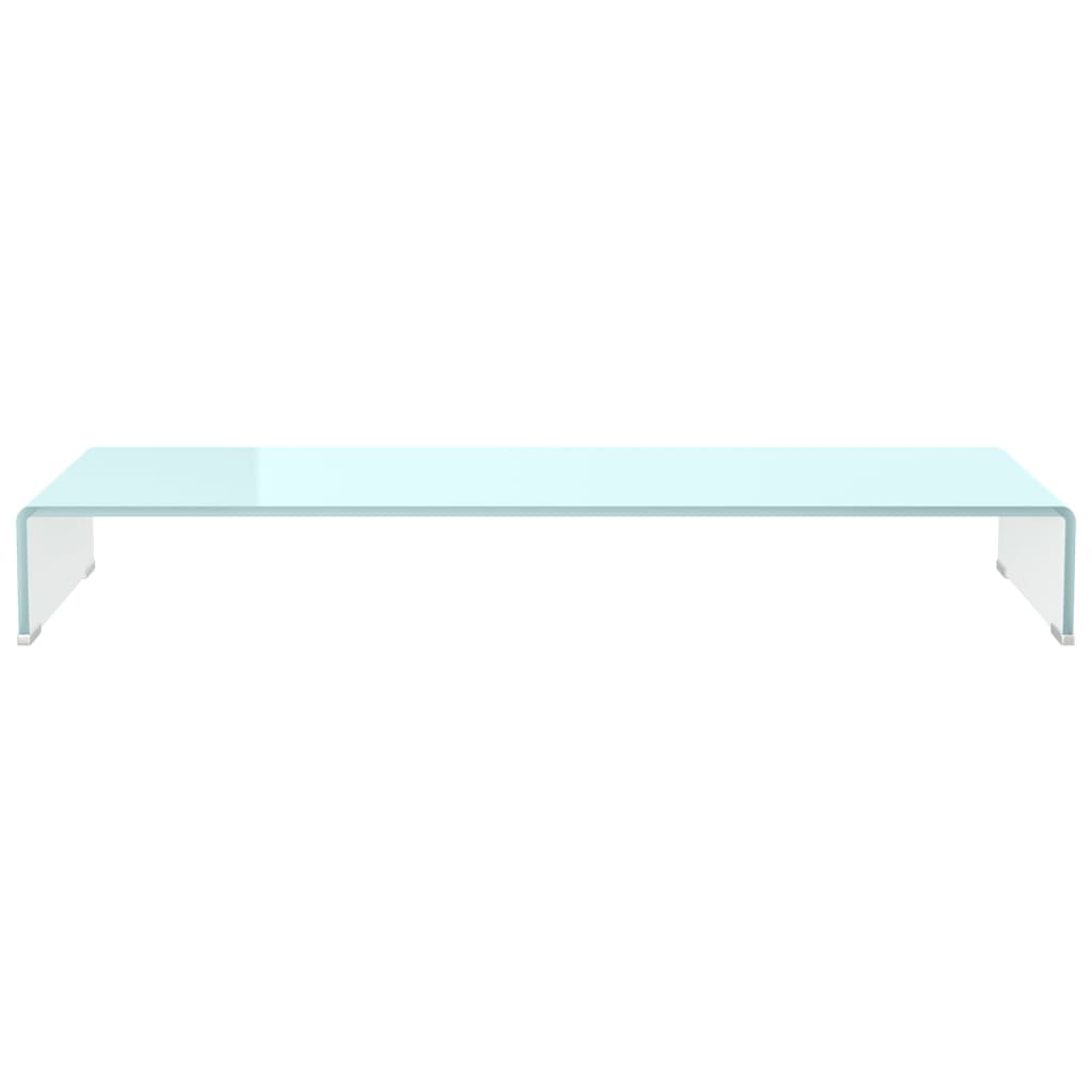 tv-stativ/skærmforhøjer 100x30x13 cm glas grøn