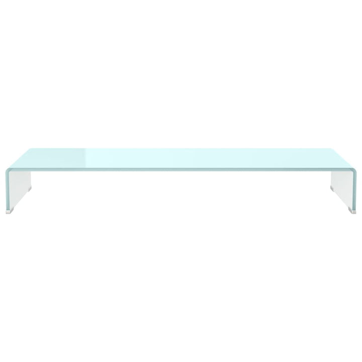 tv-stativ/skærmforhøjer 100x30x13 cm glas grøn