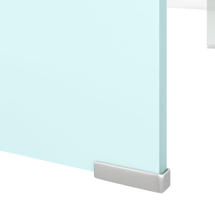 tv-stativ/skærmforhøjer 110x30x13 cm glas grøn