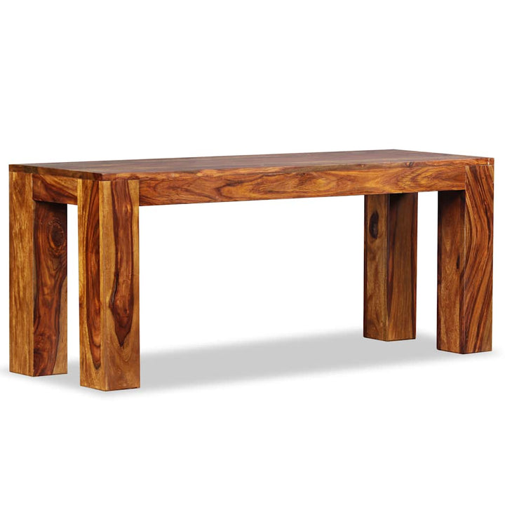 bænk massivt akacietræ 110 x 35 x 45 cm