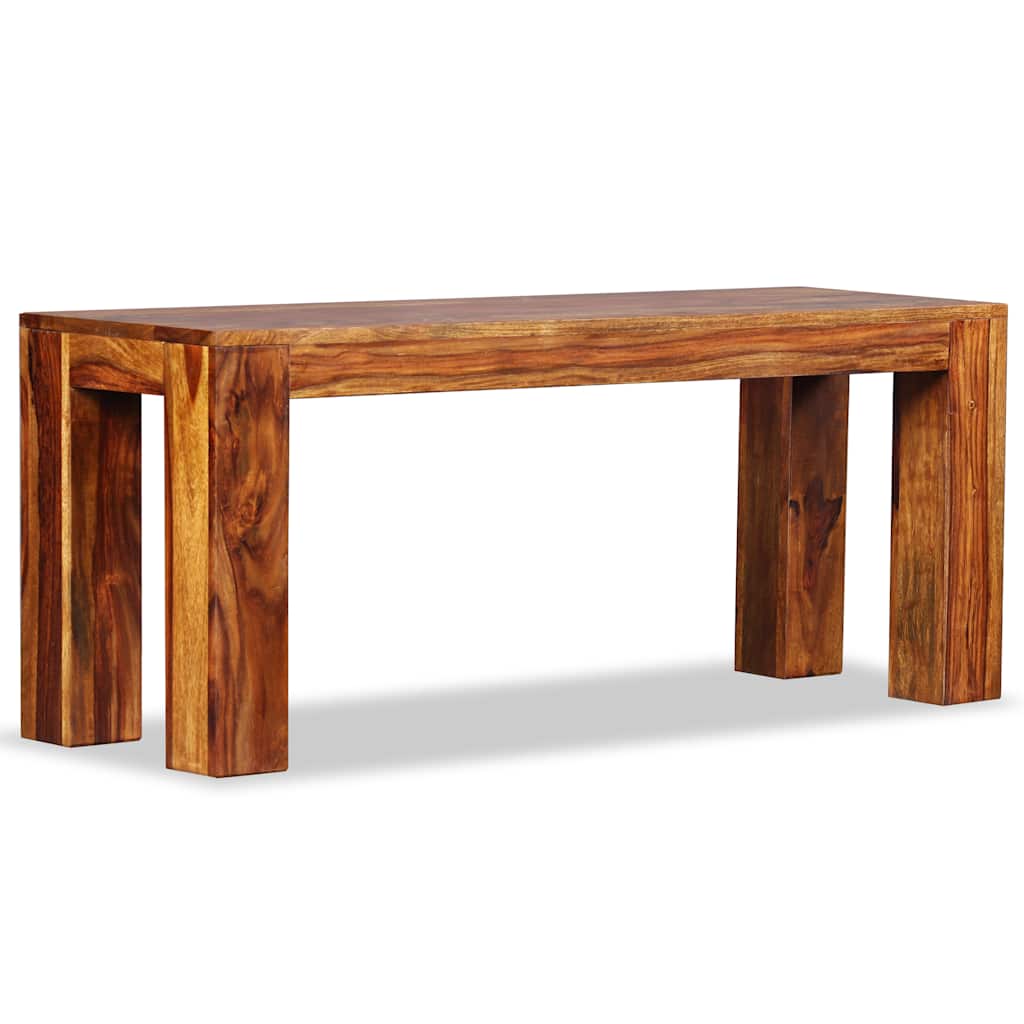 bænk massivt akacietræ 110 x 35 x 45 cm