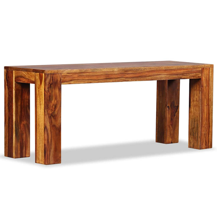 bænk massivt akacietræ 110 x 35 x 45 cm