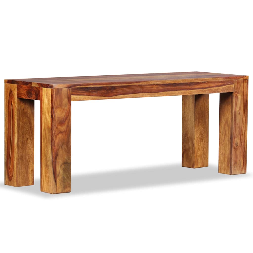 bænk massivt akacietræ 110 x 35 x 45 cm