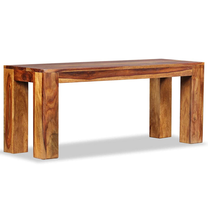 bænk massivt akacietræ 110 x 35 x 45 cm