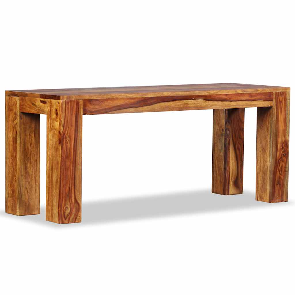 bænk massivt akacietræ 110 x 35 x 45 cm