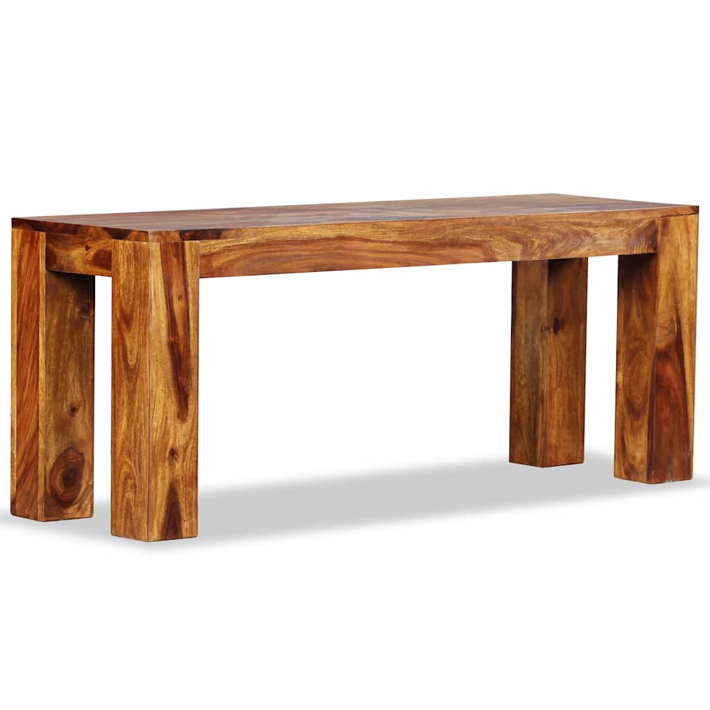 bænk massivt akacietræ 110 x 35 x 45 cm