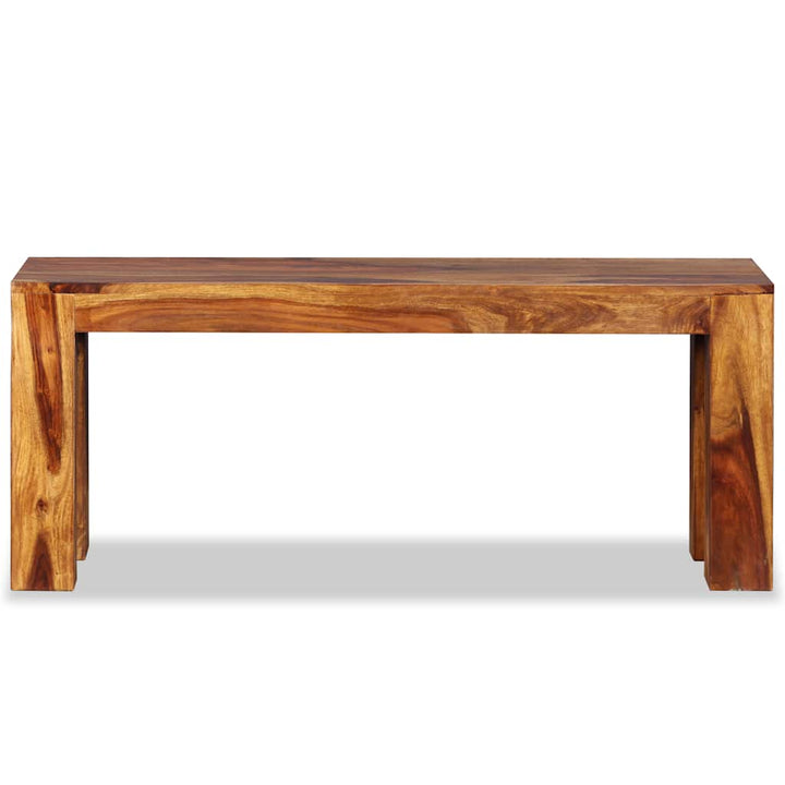 bænk massivt akacietræ 110 x 35 x 45 cm