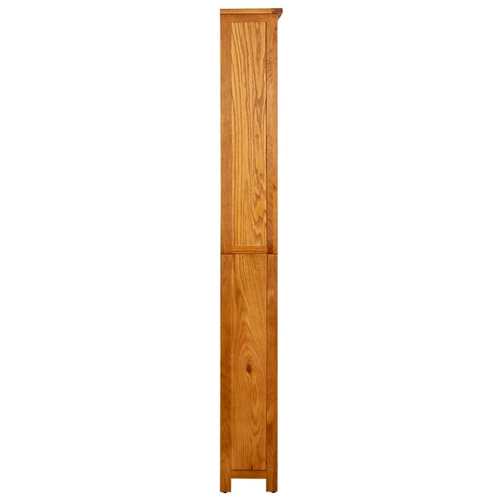 bogreol 80x22,5x180 cm 6 hylder massivt egetræ