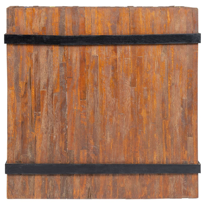 sidebord teaktræ 60 x 60 x 38 cm