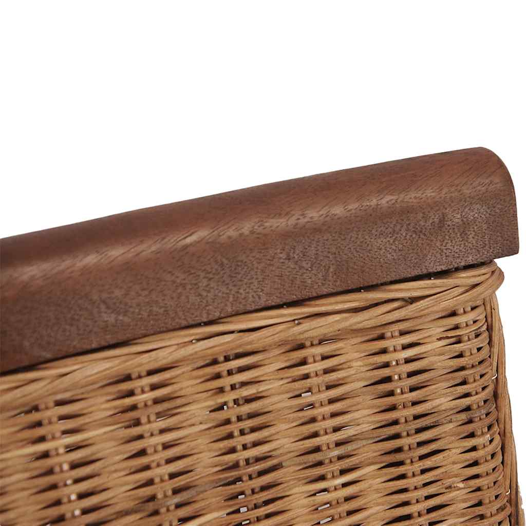 spisebordsstole 6 stk. naturligt rattan brun