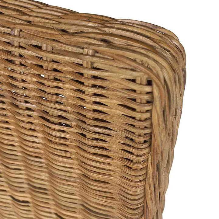spisebordsstole 6 stk. naturligt rattan brun