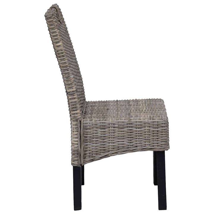 spisebordsstole 6 stk. Kubu-rattan mangotræ