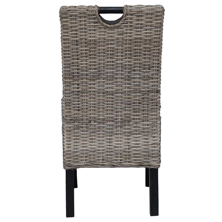 spisebordsstole 6 stk. Kubu-rattan mangotræ
