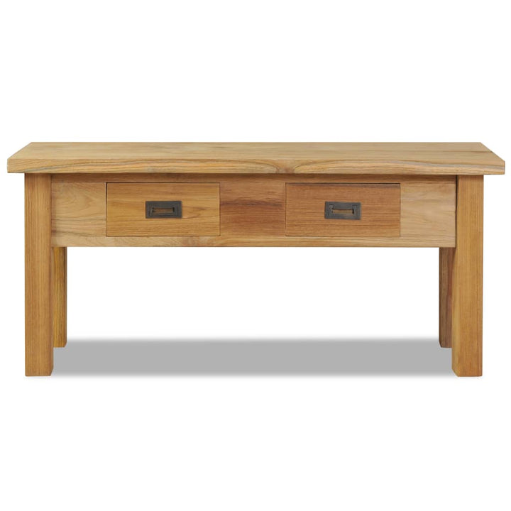 entrébænk 90x30x40 cm massivt teaktræ